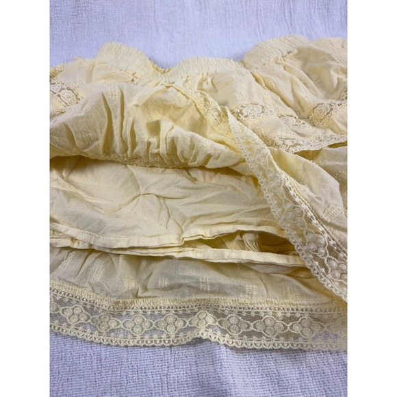 2- Altar'd State Raleigh Layered Lace Shorts Womens XS Denim Mini Academia Boho‎ - Picture 13 of 14